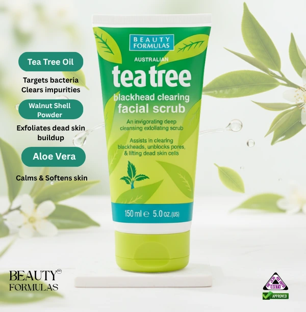 TEA TREE FACIAL SCRUB 150ML - Image 2