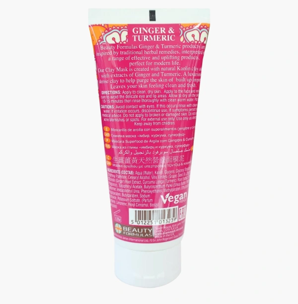 GINGER & TURMERIC CLAY MASK 100ML - Image 3