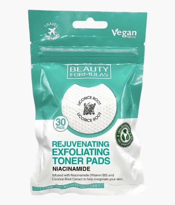 REJUVENATING NIACINAMIDE EXFOLIATING TONER PADS 30’S